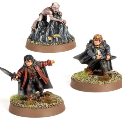 Frodo Baggins, Samwise Gamgee and Gollum in Emyn Muil